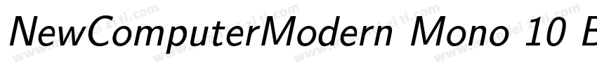 NewComputerModern Mono 10 Book字体转换